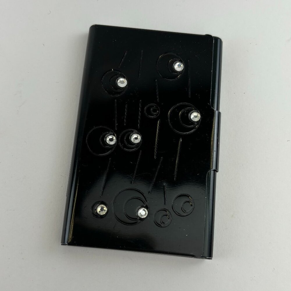 Wisingup Black Flip Case Business Card Holder